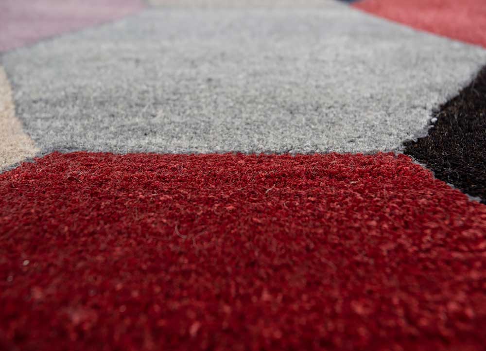 genesis ivory wool and viscose Hand Tufted Rug - CloseUp