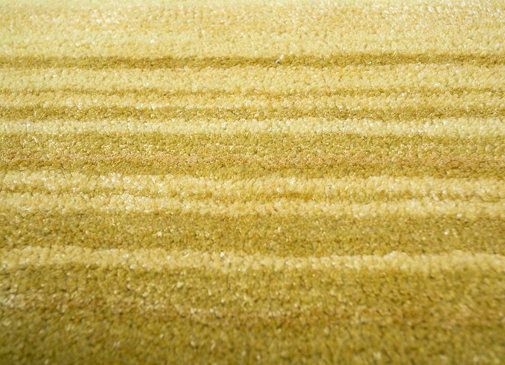 white noise green wool and viscose Hand Tufted Rug - CloseUp