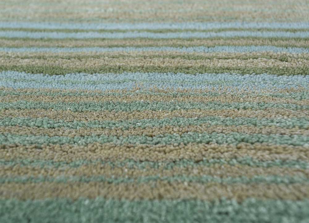 white noise grey and black wool and viscose Hand Tufted Rug - CloseUp