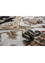 kasbah grey and black wool and viscose Hand Tufted Rug - CloseUp kasbah grey and black wool and viscose Hand Tufted Rug - CloseUp