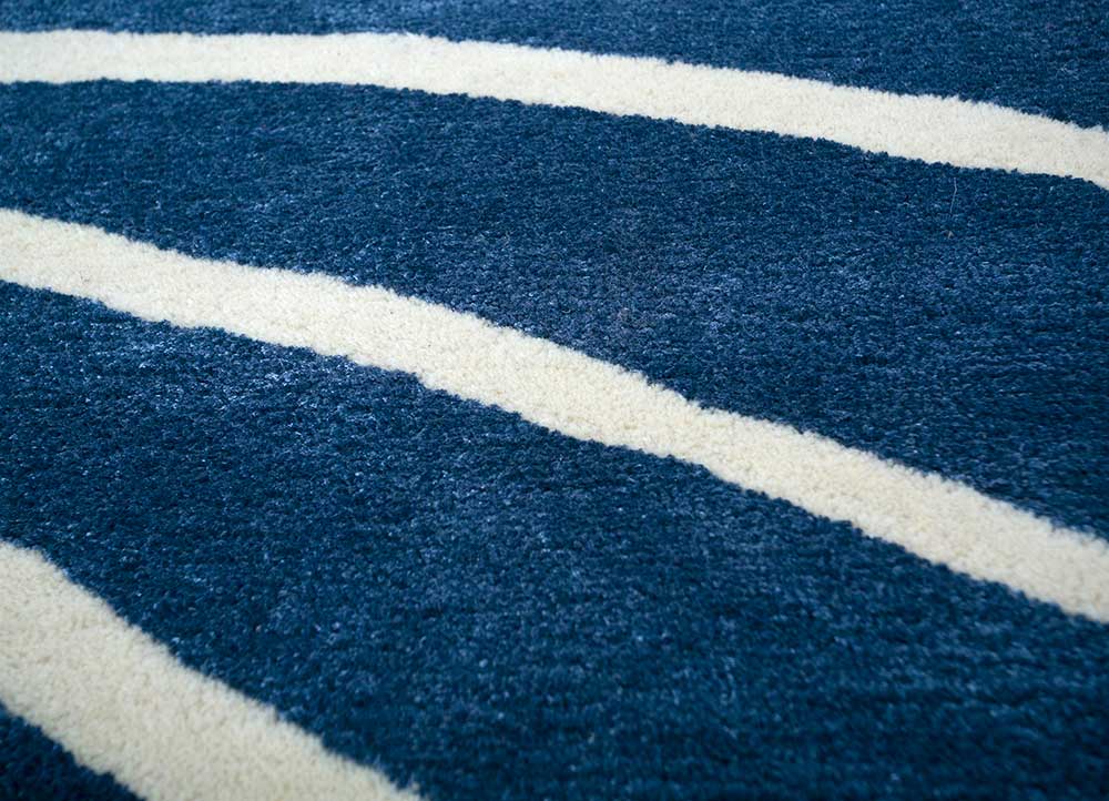 confetti green wool and viscose Hand Tufted Rug - CloseUp
