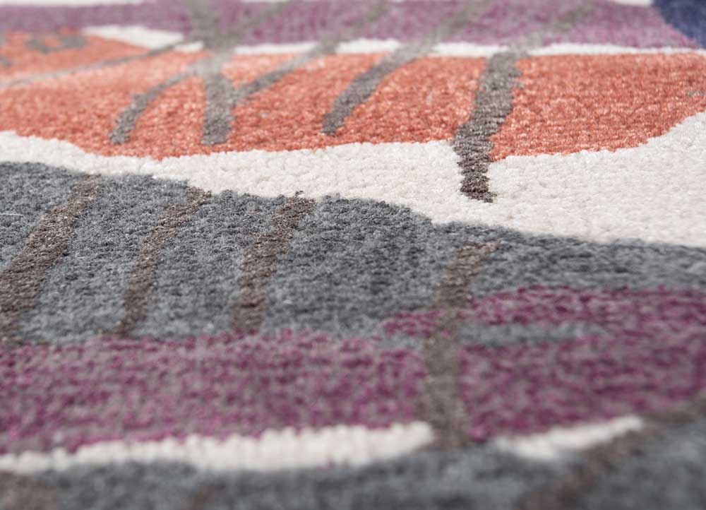 reminiscence multi wool and viscose Hand Tufted Rug - CloseUp