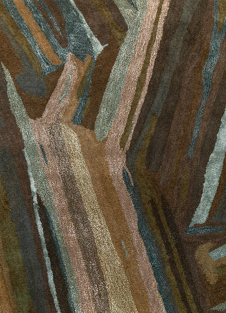 genesis blue wool and viscose Hand Tufted Rug - CloseUp genesis blue wool and viscose Hand Tufted Rug - CloseUp