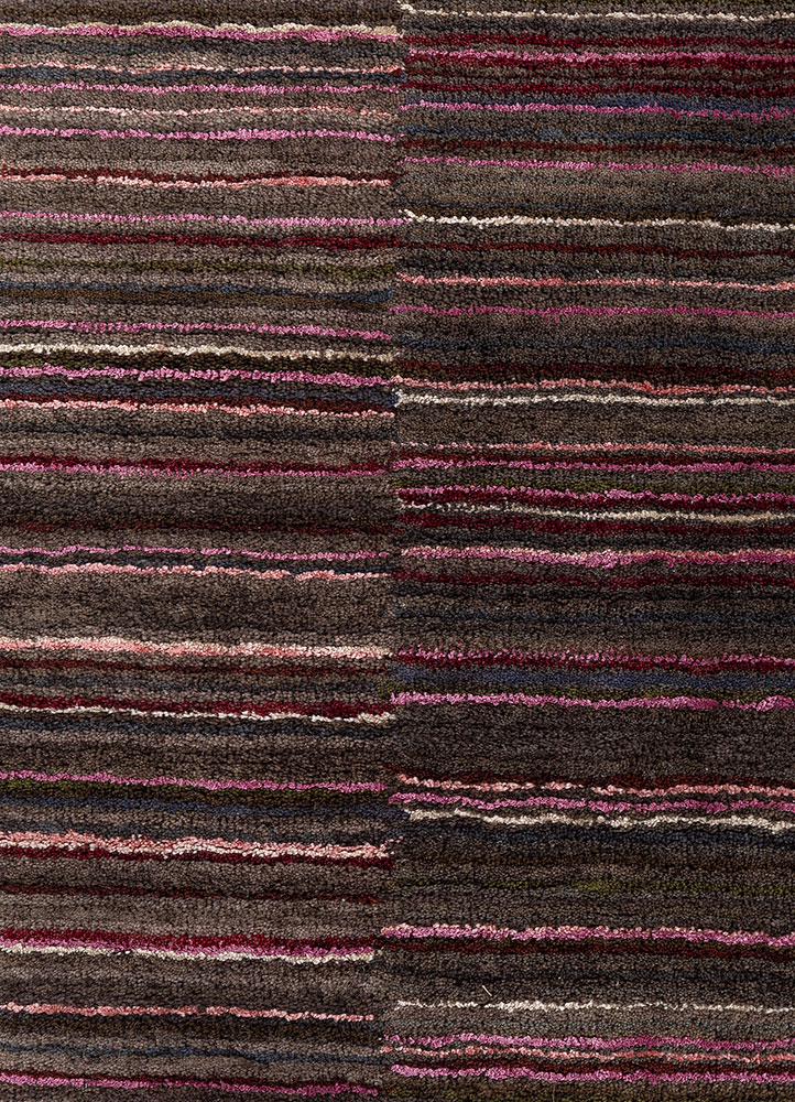 acar grey and black wool and viscose Hand Tufted Rug - CloseUp acar grey and black wool and viscose Hand Tufted Rug - CloseUp