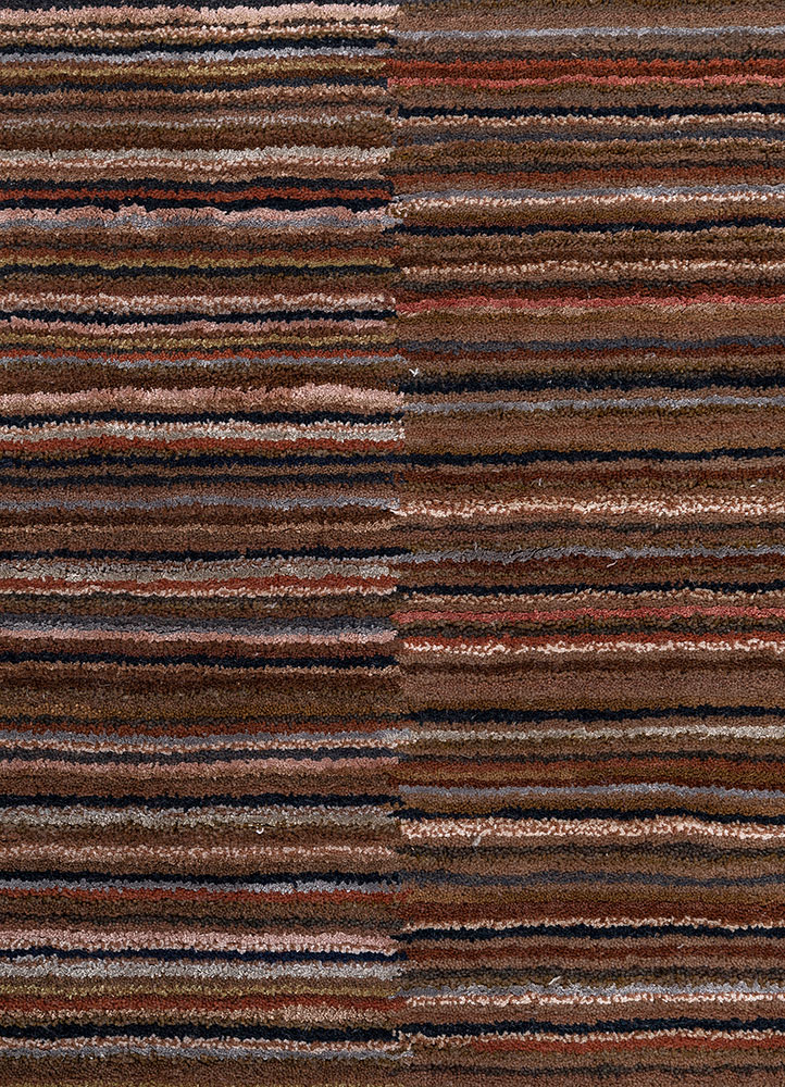 acar red and orange wool and viscose Hand Tufted Rug - CloseUp acar red and orange wool and viscose Hand Tufted Rug - CloseUp