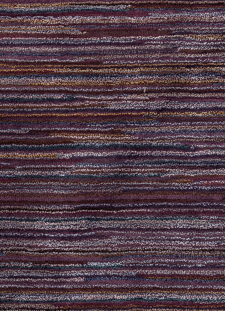 acar pink and purple wool and viscose Hand Tufted Rug - CloseUp acar pink and purple wool and viscose Hand Tufted Rug - CloseUp