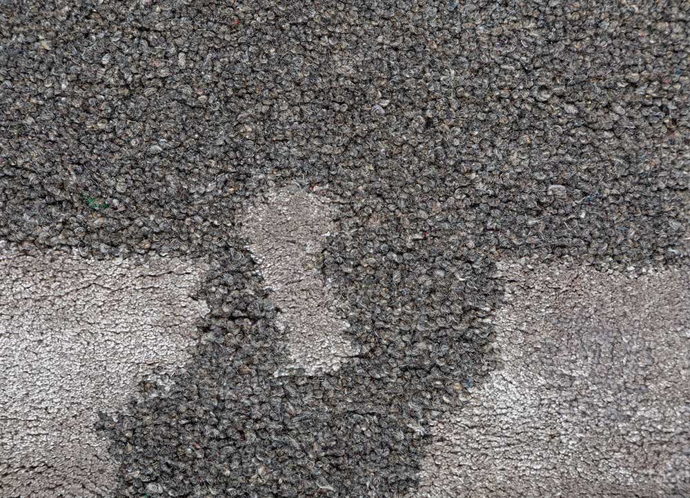genesis grey and black wool and viscose Hand Tufted Rug - CloseUp genesis grey and black wool and viscose Hand Tufted Rug - CloseUp