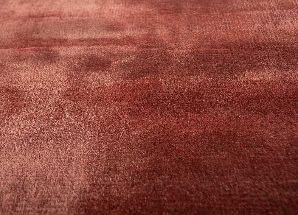 cera red and orange viscose Hand Tufted Rug - CloseUp cera red and orange viscose Hand Tufted Rug - CloseUp
