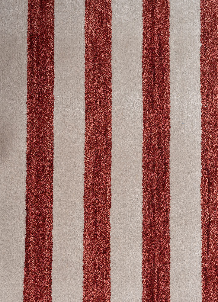 alhambra ivory wool and viscose Hand Tufted Rug - CloseUp