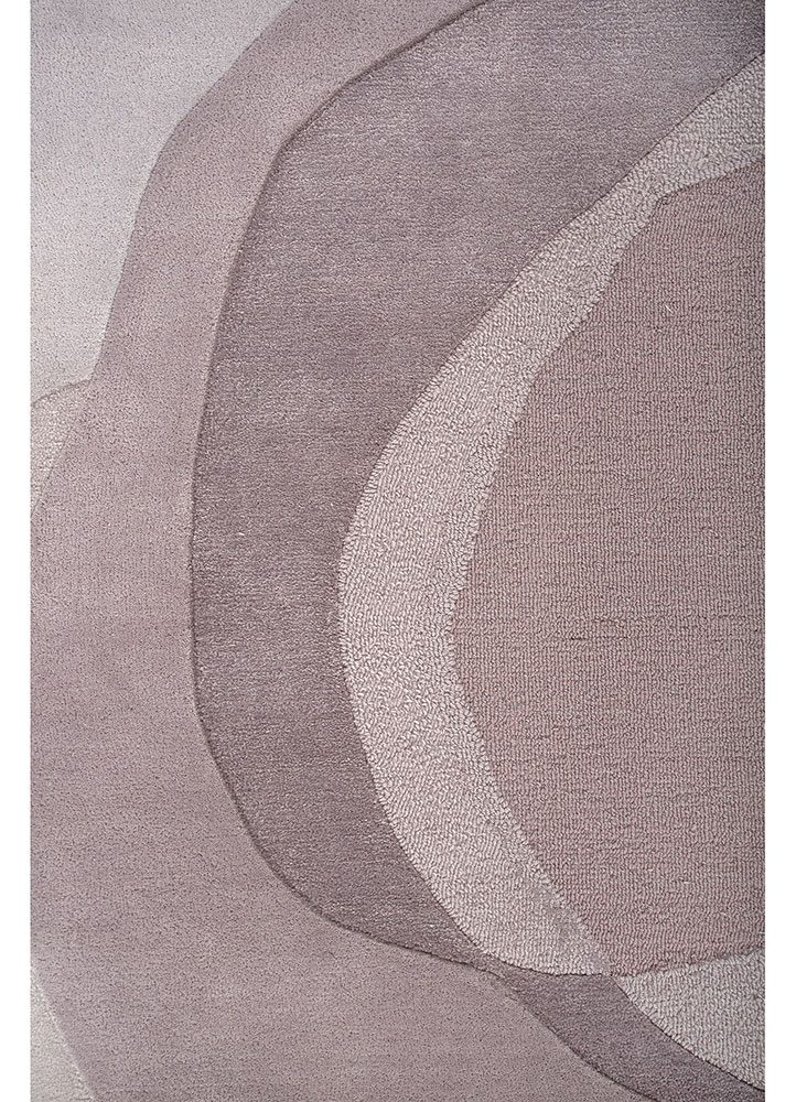 joy pink and purple wool and viscose Hand Tufted Rug - CloseUp