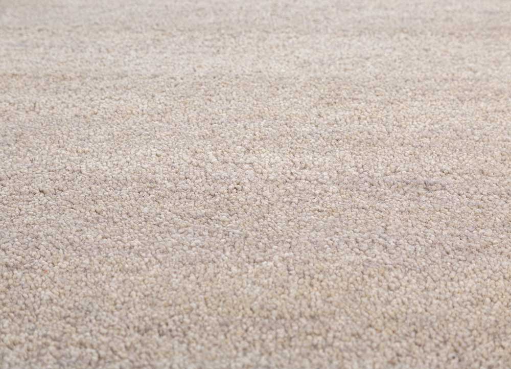 white noise ivory wool and viscose Hand Tufted Rug - CloseUp