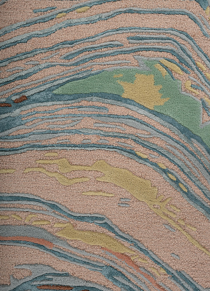 genesis green wool and viscose Hand Tufted Rug - CloseUp genesis green wool and viscose Hand Tufted Rug - CloseUp