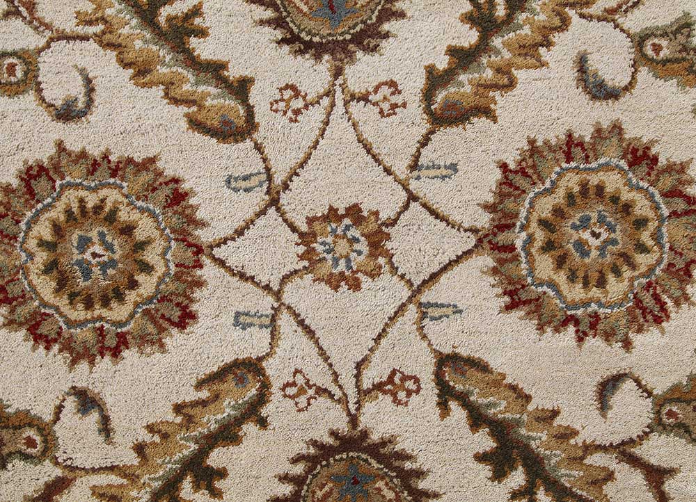 kasbah ivory wool Hand Tufted Rug - CloseUp