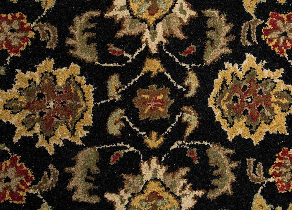 kasbah grey and black wool Hand Tufted Rug - CloseUp kasbah grey and black wool Hand Tufted Rug - CloseUp