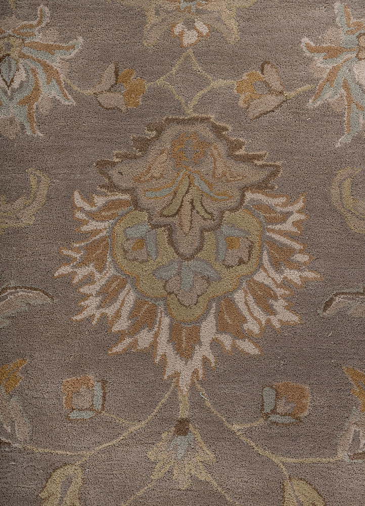 kasbah beige and brown wool Hand Tufted Rug - CloseUp kasbah beige and brown wool Hand Tufted Rug - CloseUp