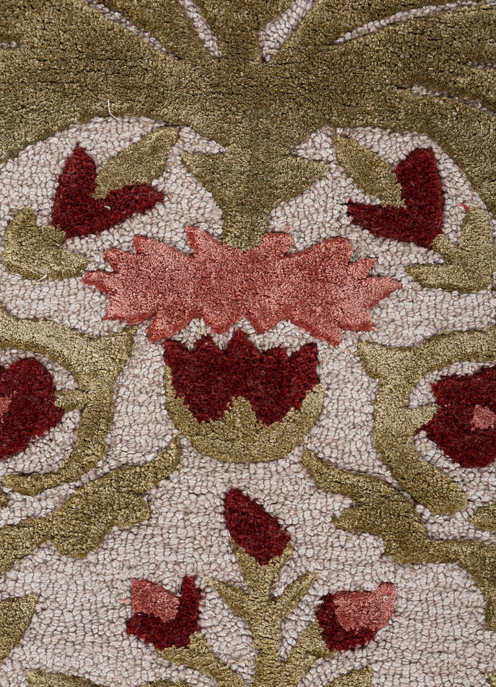 bodhi ivory wool and viscose Hand Tufted Rug - CloseUp