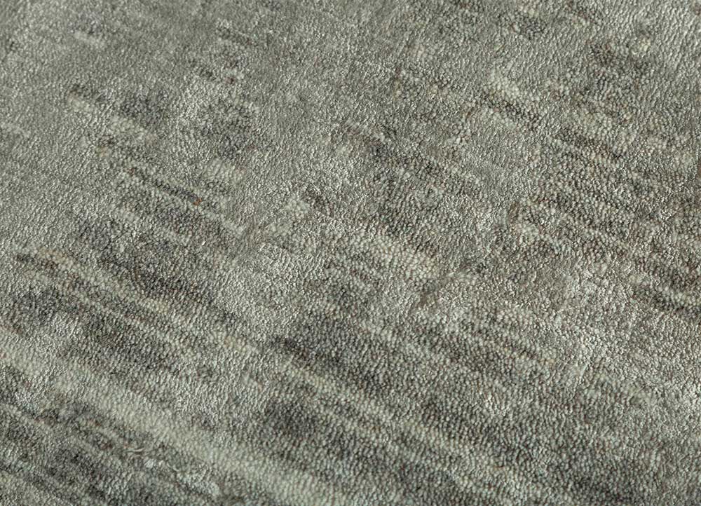 acar beige and brown wool and viscose Hand Loom Rug - CloseUp