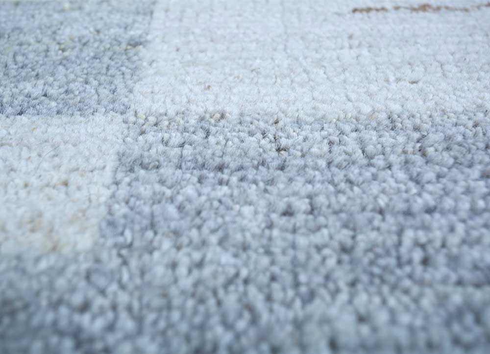 manifest grey and black afghan wool Hand Knotted Rug - CloseUp manifest grey and black afghan wool Hand Knotted Rug - CloseUp