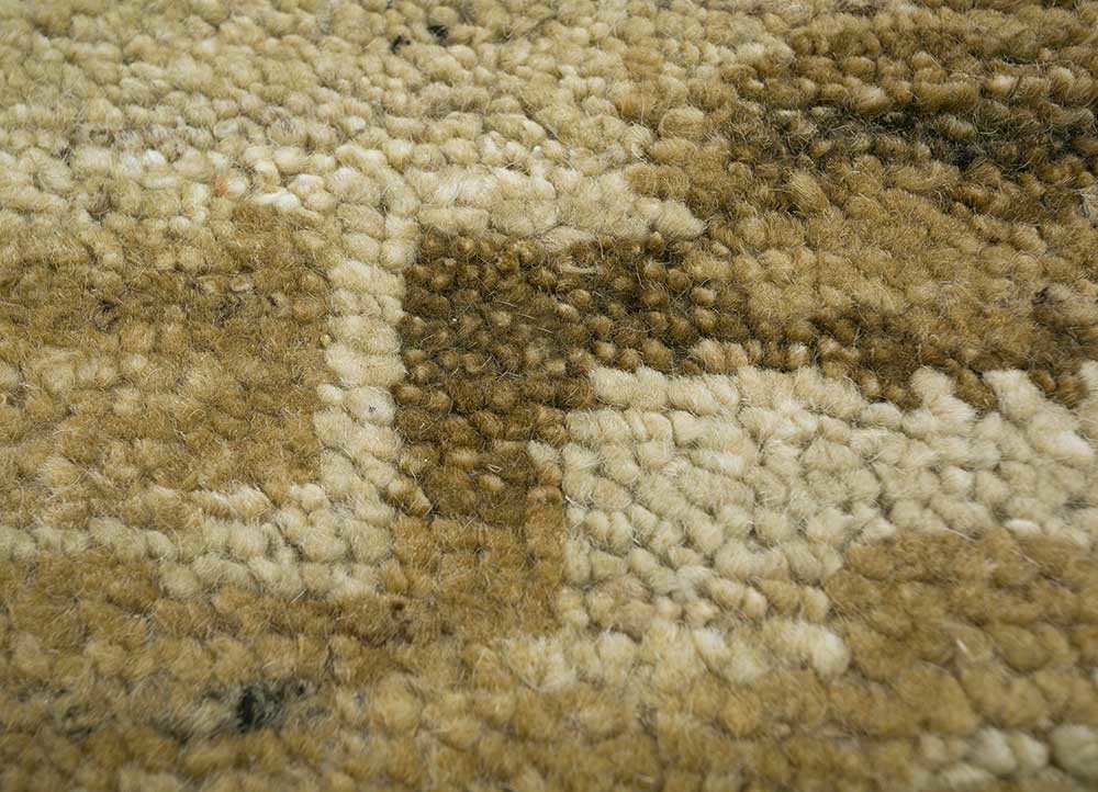 viscaya beige and brown wool Hand Knotted Rug - CloseUp viscaya beige and brown wool Hand Knotted Rug - CloseUp