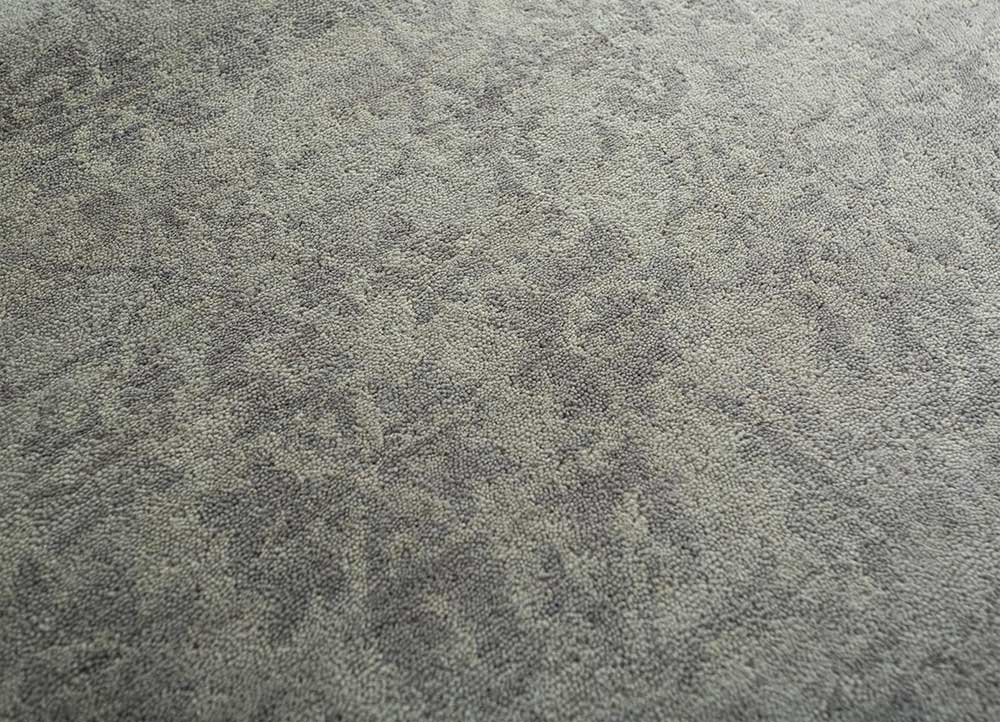 far east beige and brown wool Hand Knotted Rug - CloseUp