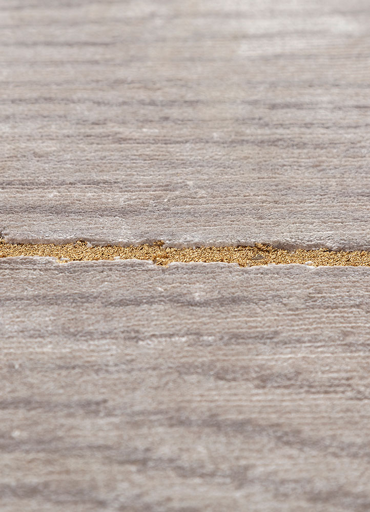 azalea ivory bamboo silk and zari Hand Knotted Rug - CloseUp azalea ivory bamboo silk and zari Hand Knotted Rug - CloseUp