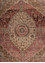someplace in time red and orange afghan wool Hand Knotted Rug - CloseUp someplace in time red and orange afghan wool Hand Knotted Rug - CloseUp