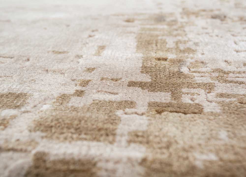 tattvam ivory wool and bamboo silk Hand Knotted Rug - CloseUp tattvam ivory wool and bamboo silk Hand Knotted Rug - CloseUp