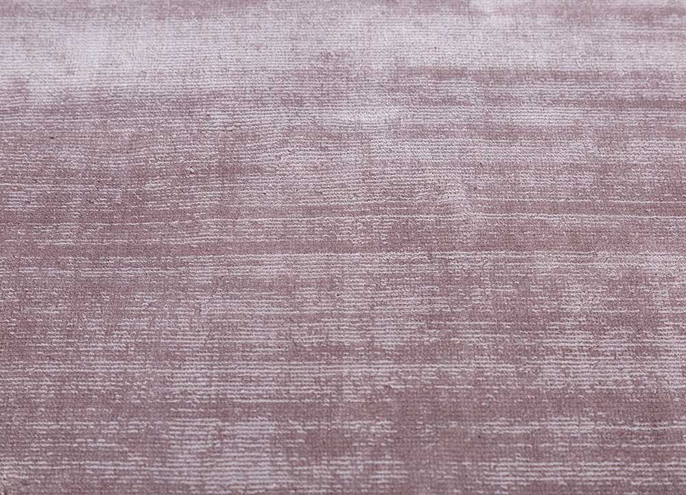 basis pink and purple viscose Hand Loom Rug - CloseUp