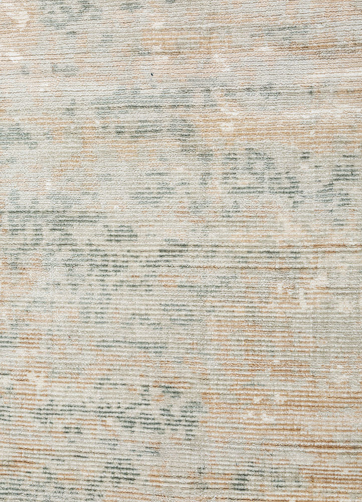 bespoke sile ivory wool and viscose Hand Loom Rug - CloseUp bespoke sile ivory wool and viscose Hand Loom Rug - CloseUp