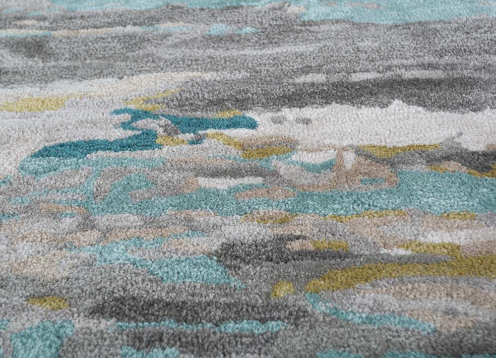 genesis ivory wool and viscose Hand Tufted Rug - CloseUp genesis ivory wool and viscose Hand Tufted Rug - CloseUp