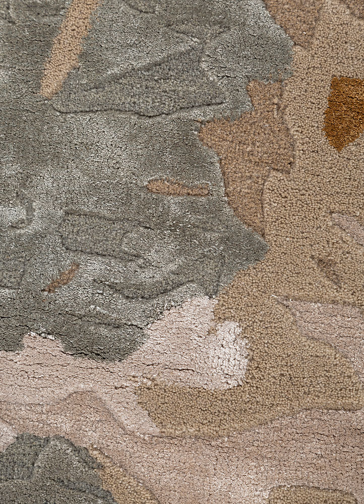 genesis blue wool and viscose Hand Tufted Rug - CloseUp