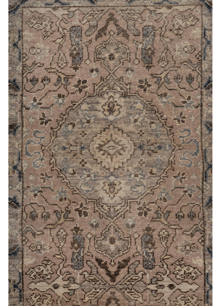 someplace in time beige and brown afghan wool Hand Knotted Rug - CloseUp someplace in time beige and brown afghan wool Hand Knotted Rug - CloseUp