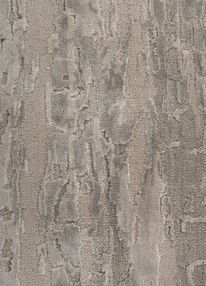 aprezo grey and black wool and bamboo silk Hand Knotted Rug - CloseUp aprezo grey and black wool and bamboo silk Hand Knotted Rug - CloseUp