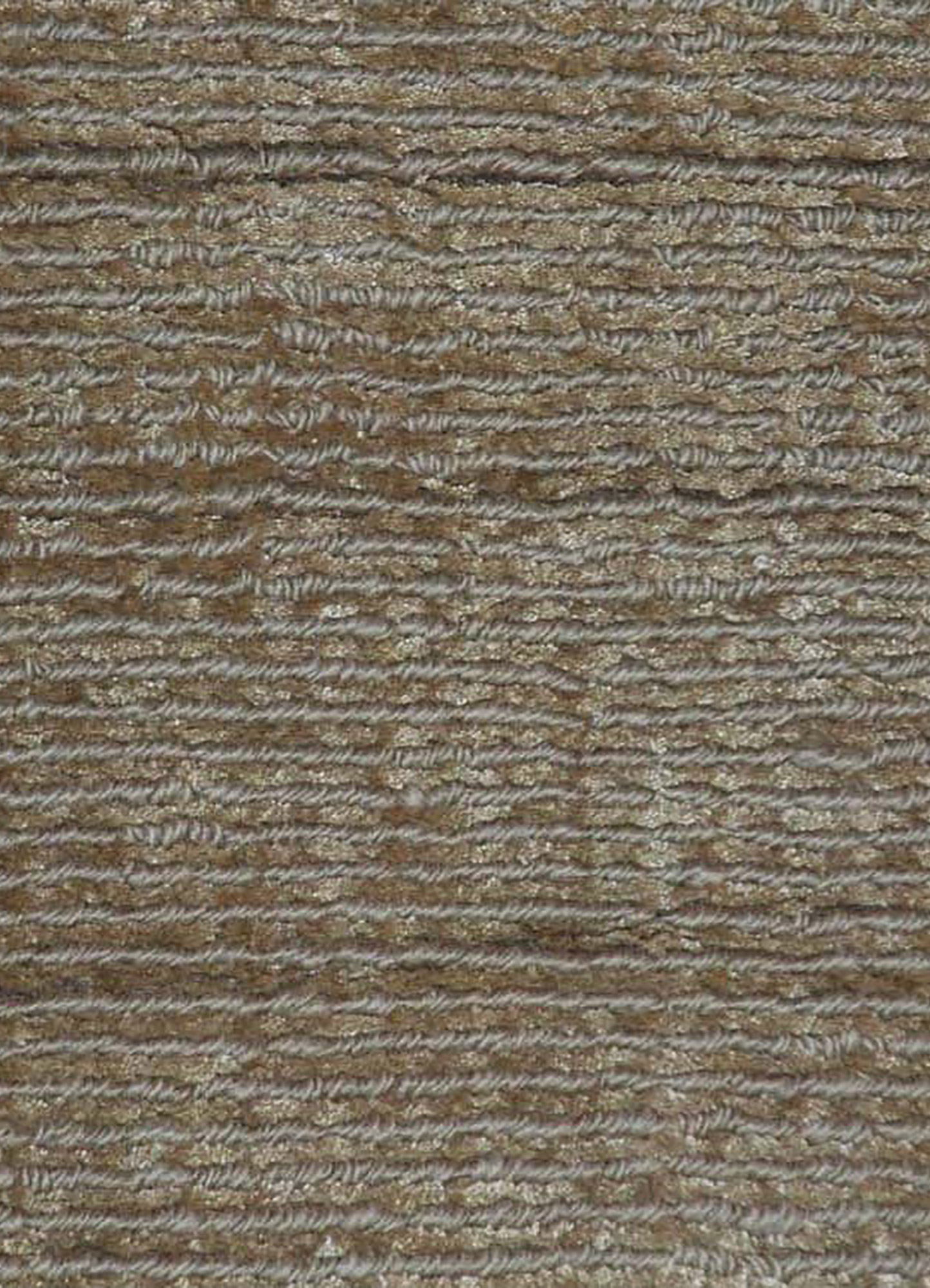 basis beige and brown wool and viscose Hand Loom Rug - CloseUp