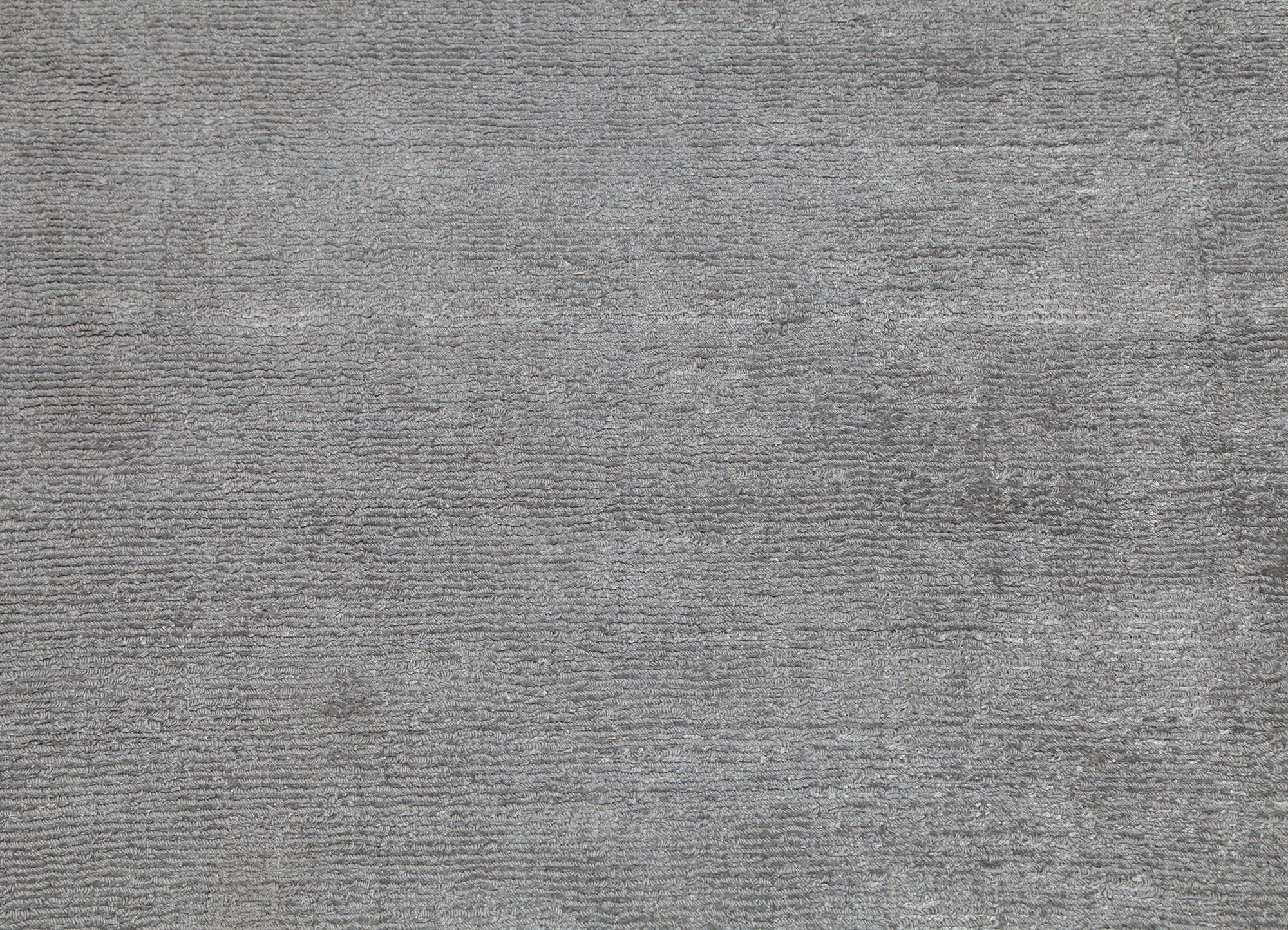 basis grey and black wool and viscose Hand Loom Rug - CloseUp