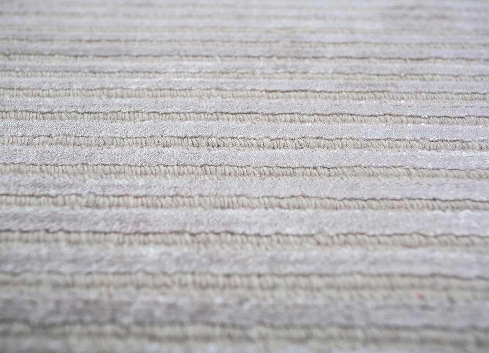 basis grey and black wool and viscose Hand Loom Rug - CloseUp basis grey and black wool and viscose Hand Loom Rug - CloseUp