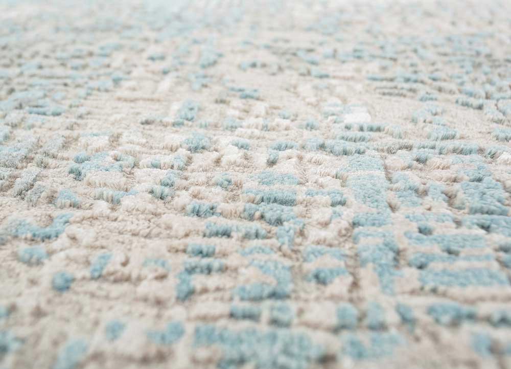 uvenuti beige and brown wool and bamboo silk Hand Knotted Rug - CloseUp uvenuti beige and brown wool and bamboo silk Hand Knotted Rug - CloseUp