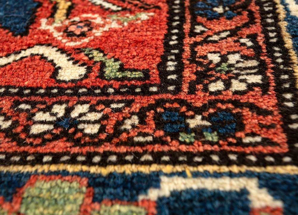 aalam pink and purple wool Hand Knotted Rug - CloseUp aalam pink and purple wool Hand Knotted Rug - CloseUp