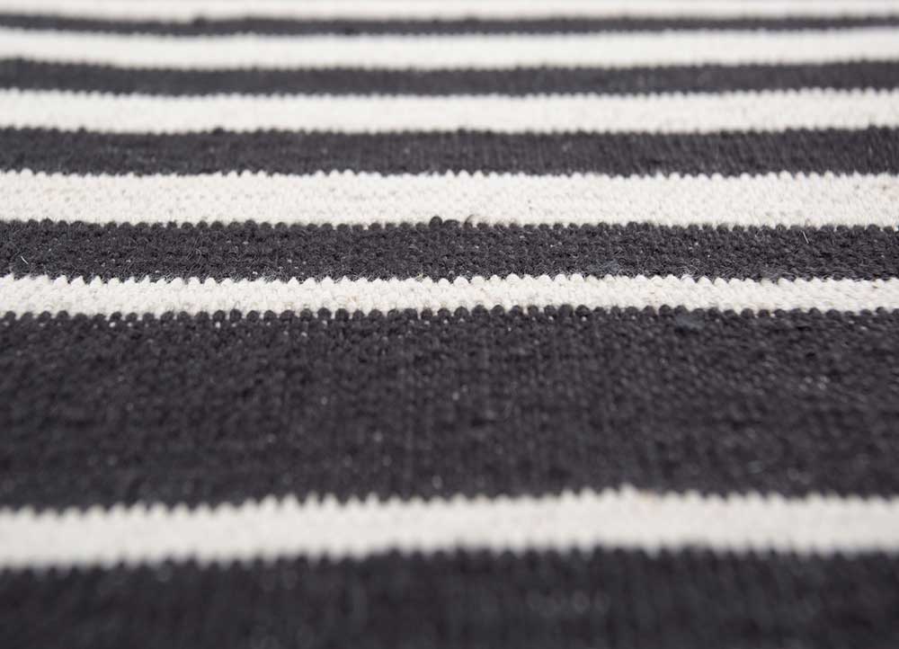 bedouin blue cotton Flat Weaves Rug - CloseUp