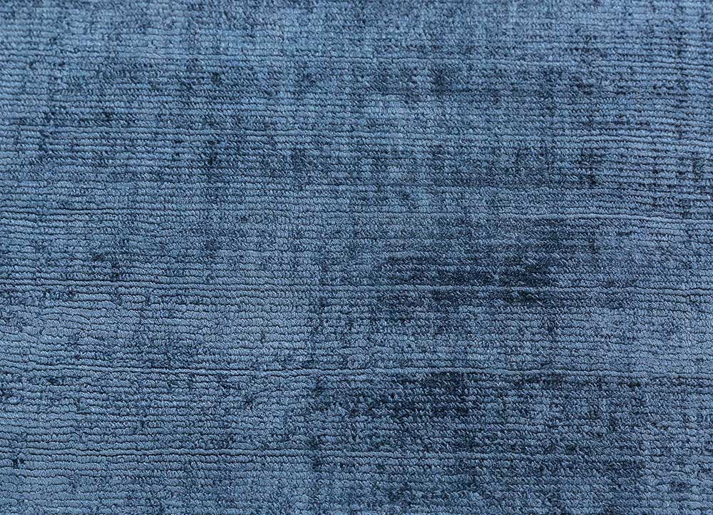 basis blue viscose Hand Loom Rug - CloseUp basis blue viscose Hand Loom Rug - CloseUp