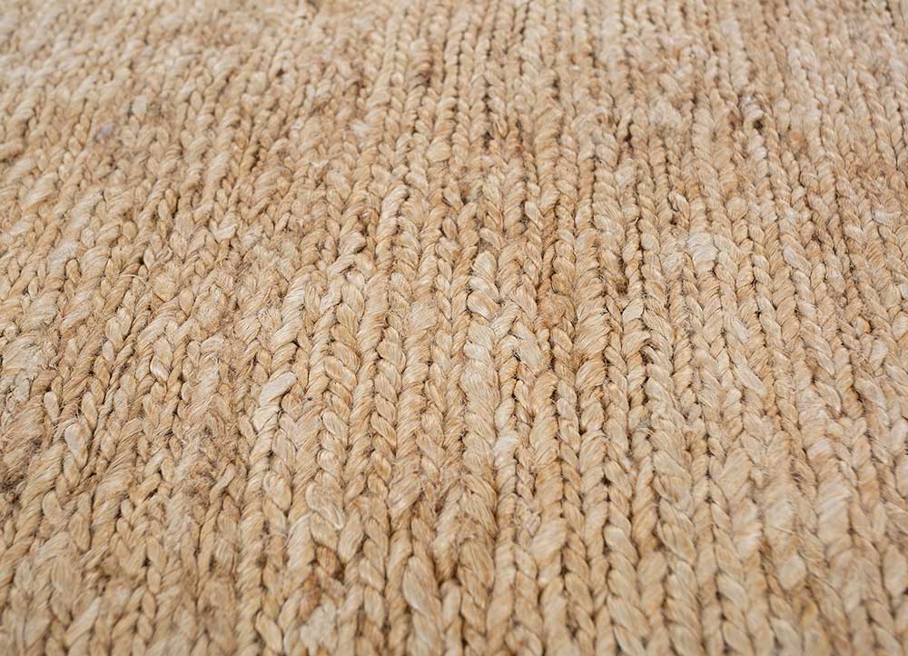 nomadic threads ivory jute and hemp Hand Knotted Rug - CloseUp