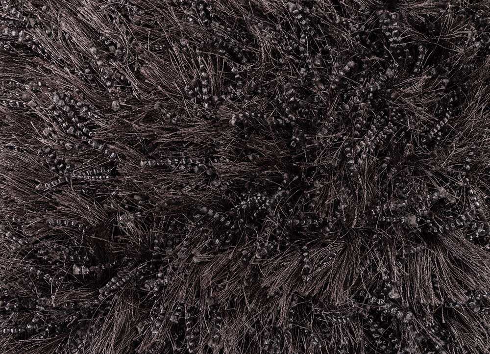 cushion grey and black polyester Cushion Cover Rug - CloseUp cushion grey and black polyester Cushion Cover Rug - CloseUp