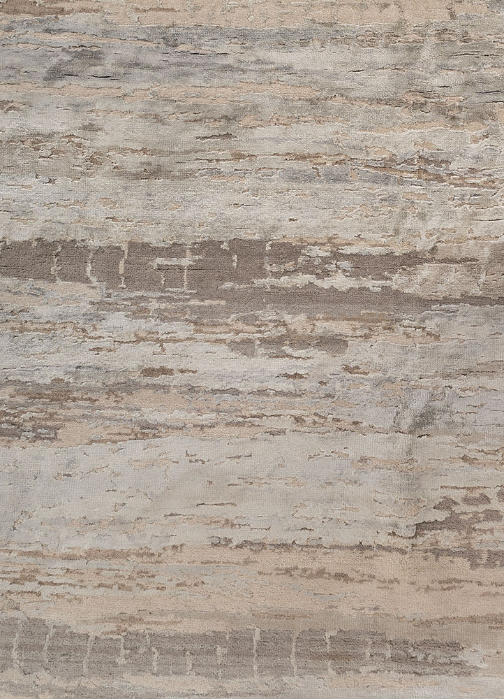 aprezo ivory wool and bamboo silk Hand Knotted Rug - CloseUp aprezo ivory wool and bamboo silk Hand Knotted Rug - CloseUp