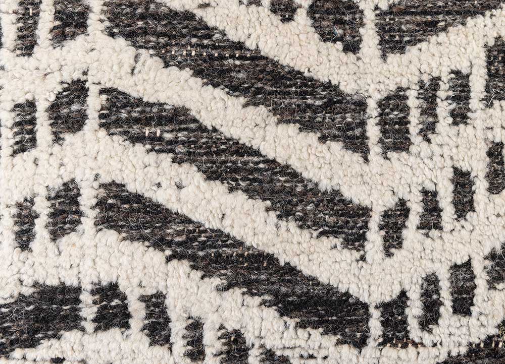 cushion ivory wool Cushion Cover Rug - CloseUp