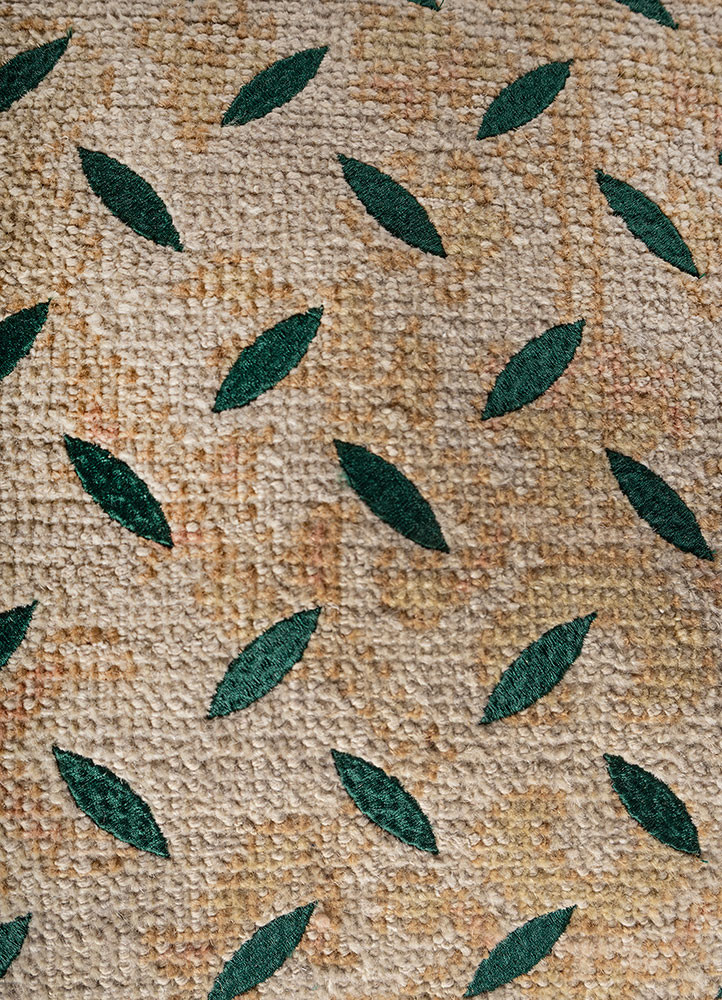 cushion blue wool Cushion Cover Rug - CloseUp cushion blue wool Cushion Cover Rug - CloseUp