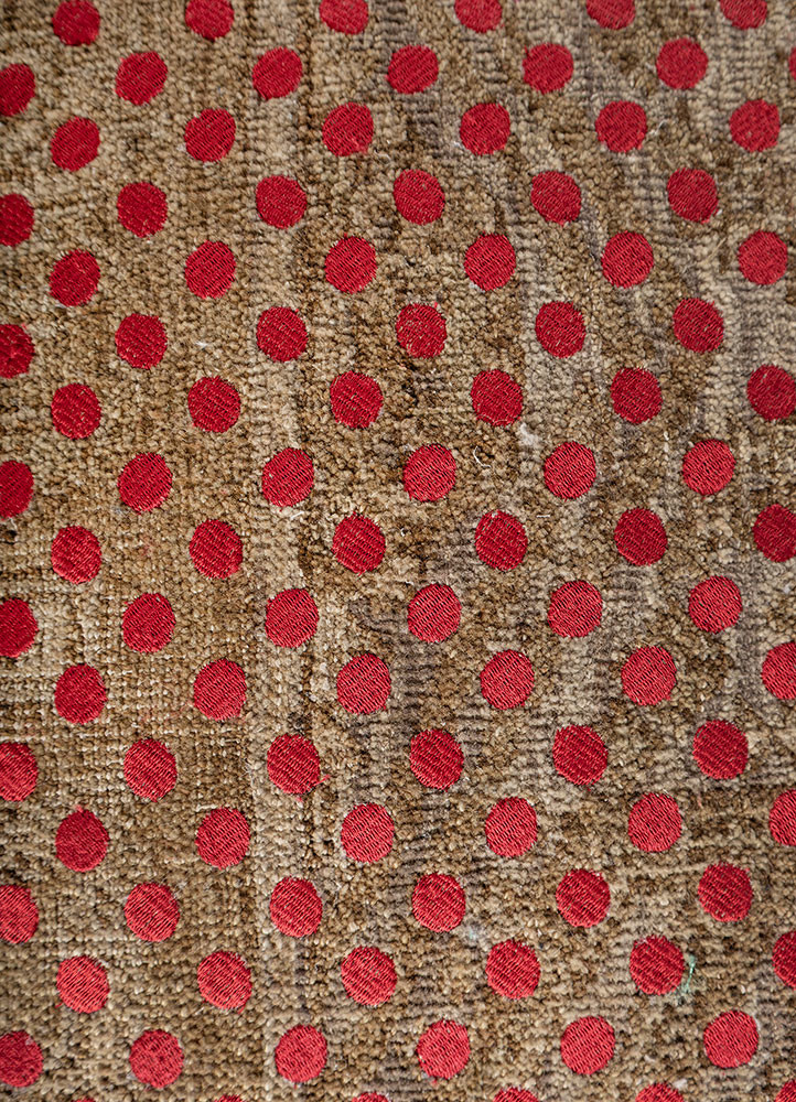 cushion red and orange wool Cushion Cover Rug - CloseUp cushion red and orange wool Cushion Cover Rug - CloseUp
