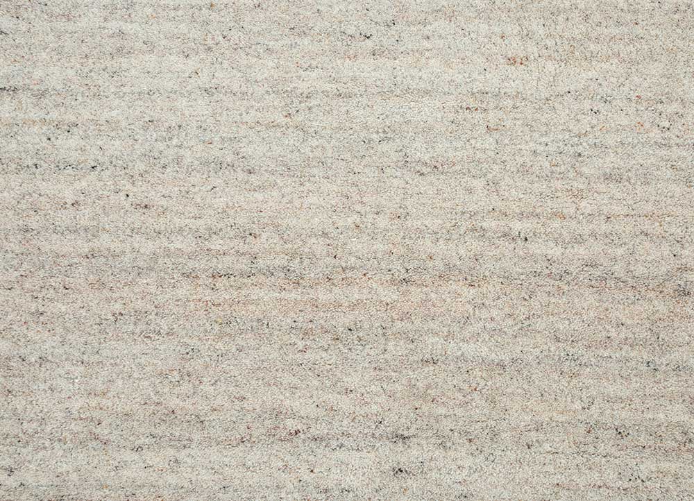 tesoro ivory wool Hand Loom Rug - CloseUp