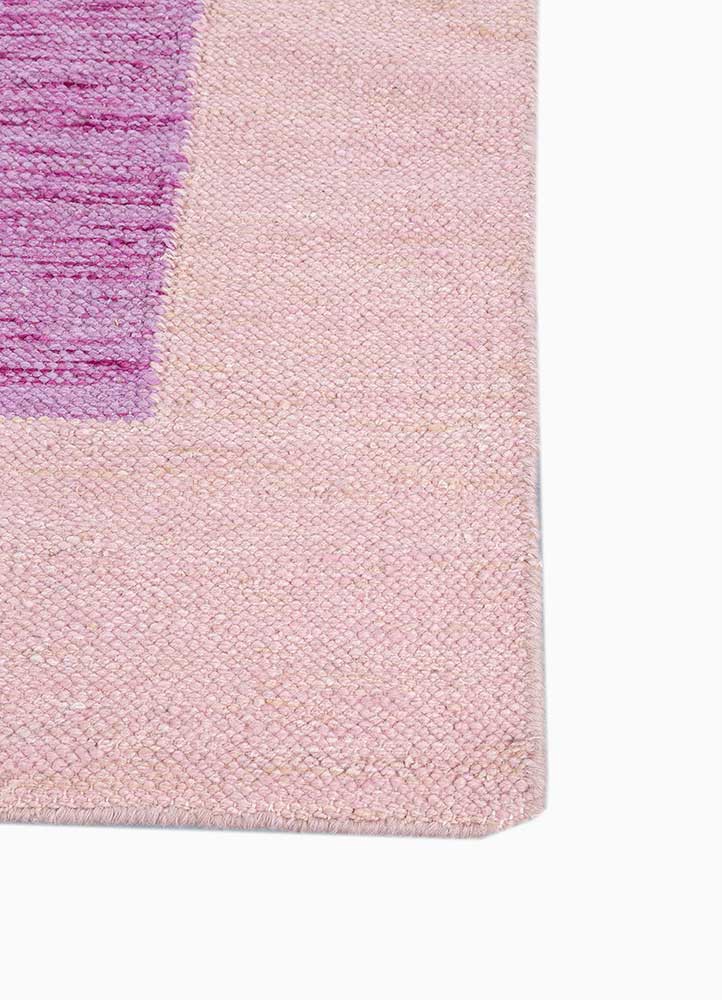 daaira pink and purple wool Flat Weaves Rug - Corner daaira pink and purple wool Flat Weaves Rug - Corner