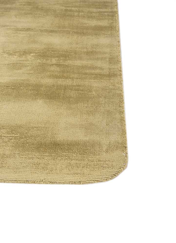 echo green viscose Hand Loom Rug - Corner