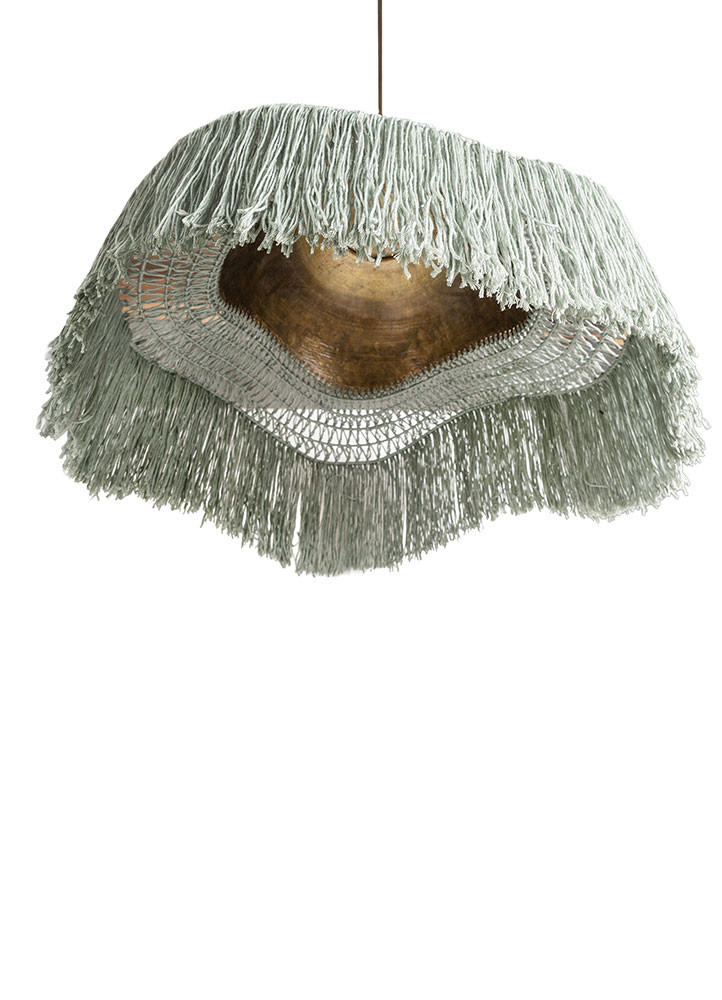 lamp green wool ART WORK Rug - Corner lamp green wool ART WORK Rug - Corner